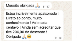Depoimento real de uma aluna do curso Manicura Moderna.
